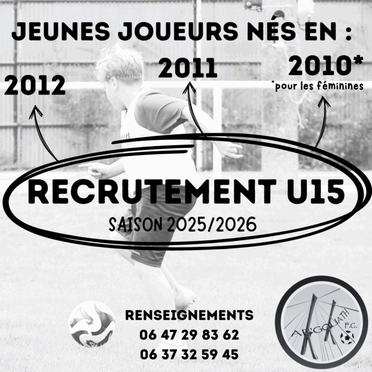 Recrutement U15